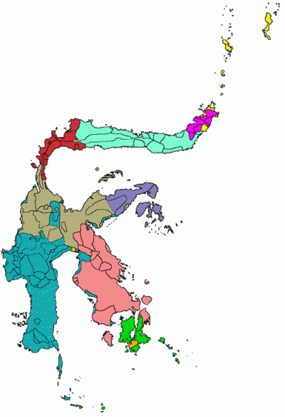 Map of Sulawesi Microgroups